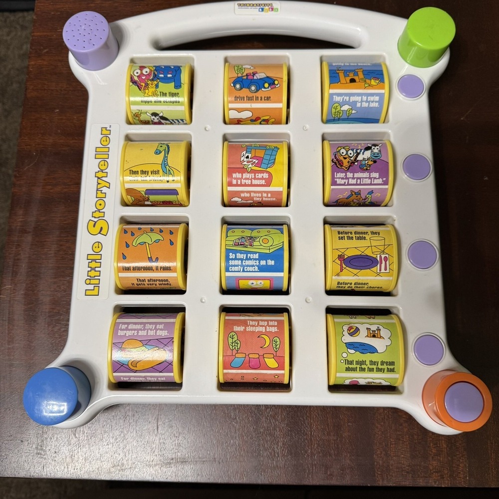 Thinkativity Little Storyteller Electronic Story Book Reader 2005 Rare - WORKS
